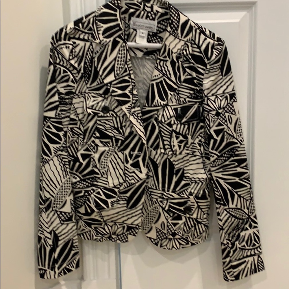 Black and White Blazer